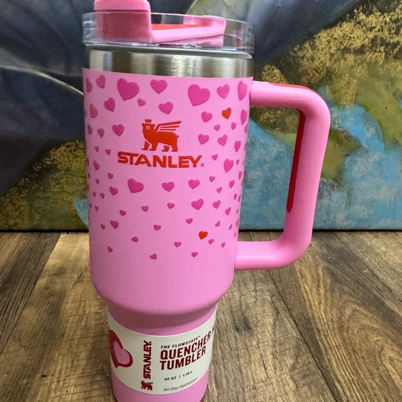 *Limited Edition- Sweet Hearts Stanley” Heart Design Pink Tumbler- 40oz NIB - Picture 2 of 3